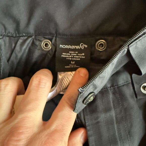 Norrona Gore-Tex Ski Pants Black M - Picture 3 of 4
